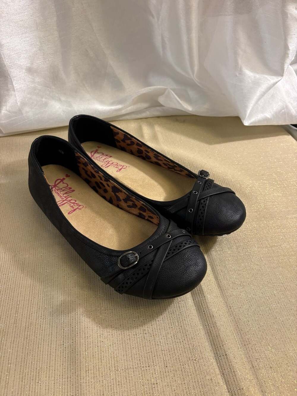 Jellypop Black Ballet Flats Size 10W